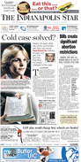 Indianapolis Star A1 on Feb. 18, 2011