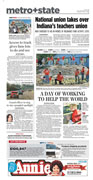 Indianapolis Star Metro+State cover on May 21, 2009